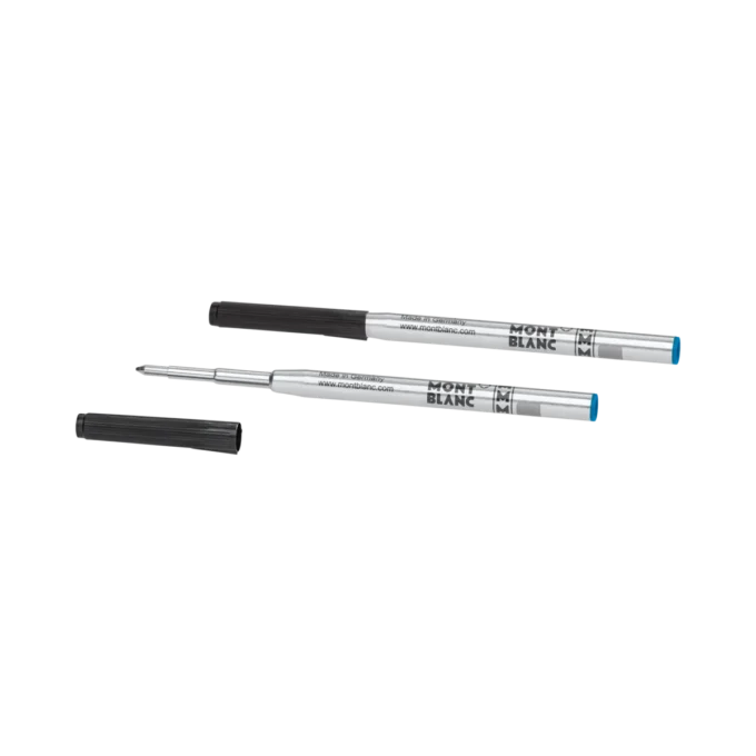 2 recharges pour stylo à bille, bleu Barbados – Moyen
