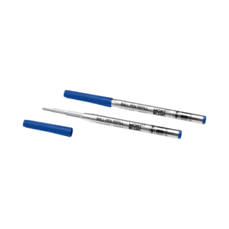 2 recharges pour stylo à bille, bleu royal – fine