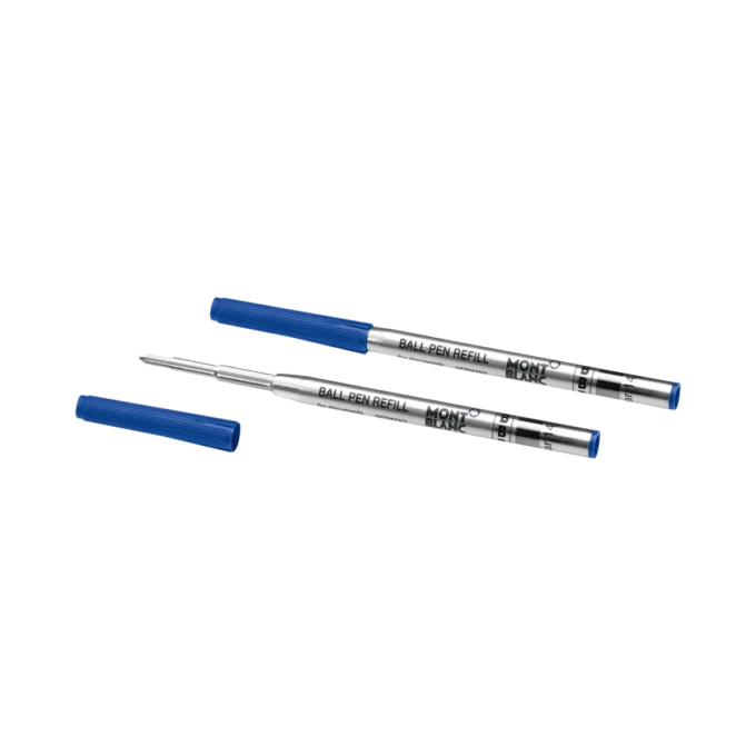 2 recharges pour stylo à bille, bleu royal – fine