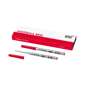 2 recharges pour stylo à bille, Modena Red – Medium
