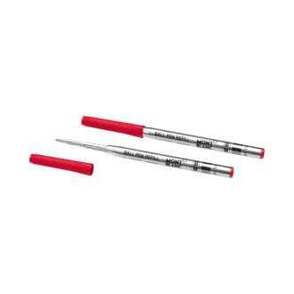 2 recharges pour stylo à bille, Modena Red – Medium
