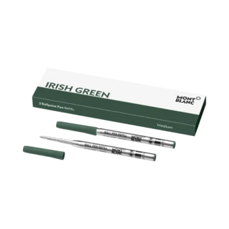 2 recharges pour stylo bille, vert irlandais – moyen