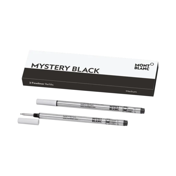 2 recharges pour stylo fineliner, noir mystère – moyen