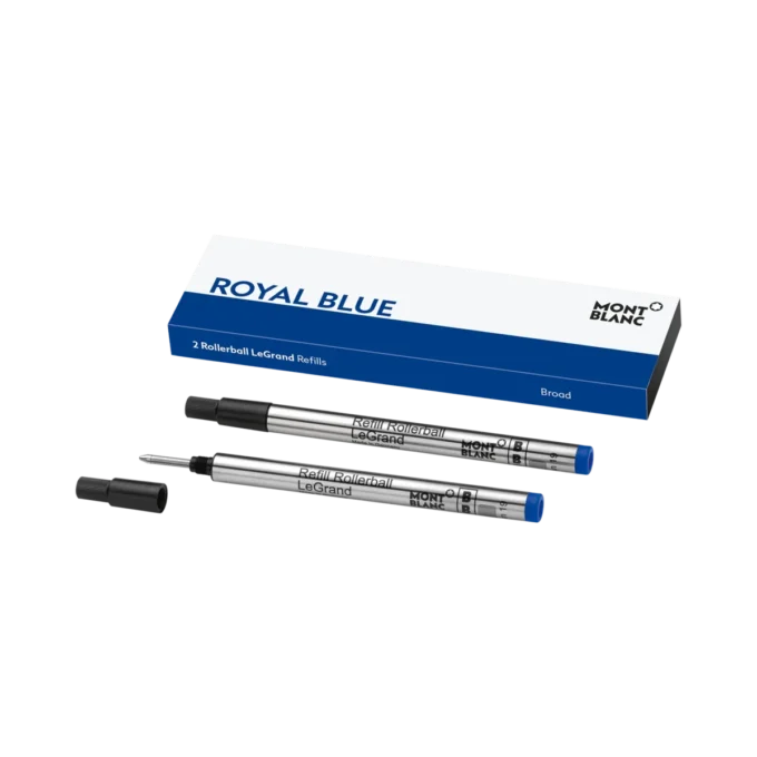 2 recharges Rollerball LeGrand, bleu royal – Fine