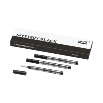 3 recharges pour rollerball, noir mystère – moyen
