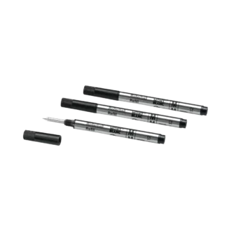3 recharges pour rollerball, noir mystère – moyen