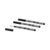 3 recharges pour rollerball, noir mystère – moyen