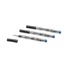 3 recharges Rollerball Small, bleu royal – Medium