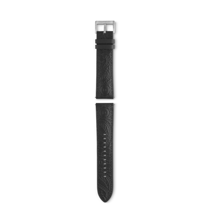 Around the World in 80 Days Year 2 Edition – Bracelet en cuir de veau avec boucle ardillon grise Around the World in 80 Days Year 2 Edition – Bracelet en cuir de veau avec boucle ardillon grise