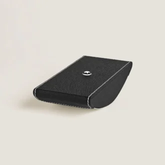Bloc-notes en cuir noir