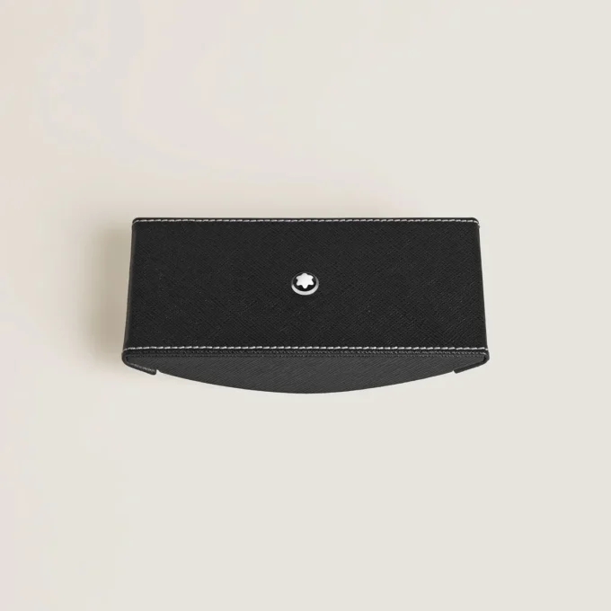 Bloc-notes en cuir noir