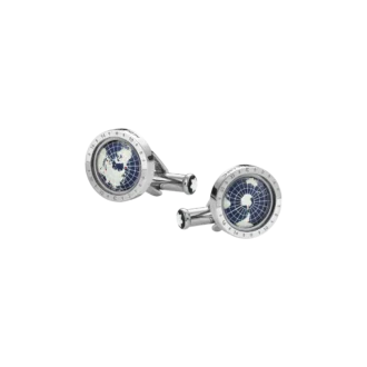 Boutons de manchette Geosphere 1858 Bleu