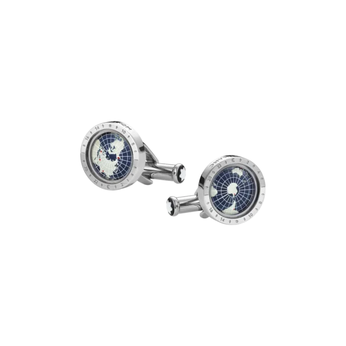 Boutons de manchette Geosphere 1858 Bleu