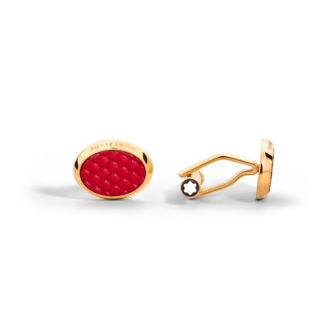 Boutons de manchette, Meisterstück, laque rouge
