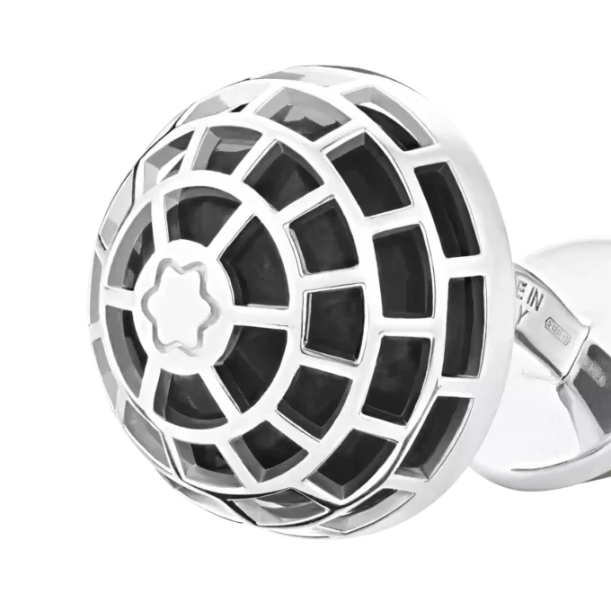 Boutons de manchette Montblanc Meisterstück avec pierre d’onyx Boutons de manchette Montblanc Meisterstück avec pierre d’onyx