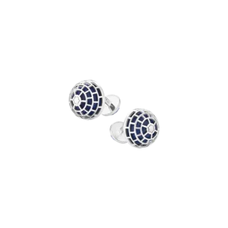 Boutons de manchette Montblanc Meisterstück avec pierre sodalite