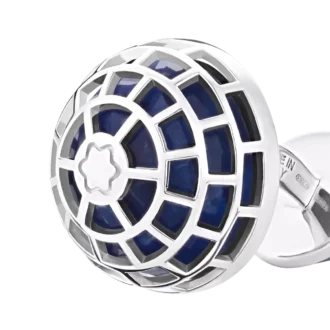 Boutons de manchette Montblanc Meisterstück avec pierre sodalite