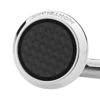 Boutons de manchette ronds en acier inoxydable avec incrustation à motif carbone Boutons de manchette ronds en acier inoxydable avec incrustation à motif carbone