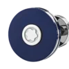 Boutons de manchette ronds en acier inoxydable avec résine bleue Boutons de manchette ronds en acier inoxydable avec résine bleue