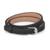 Bracelet boucle fer à cheval noir, taille ajustable