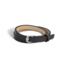 Bracelet boucle fer à cheval noir, taille ajustable