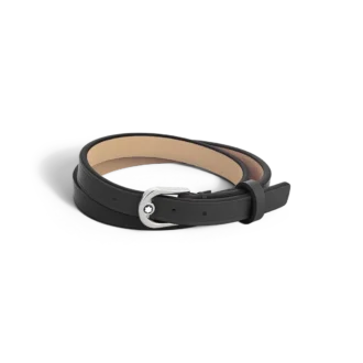 Bracelet boucle fer à cheval noir, taille ajustable