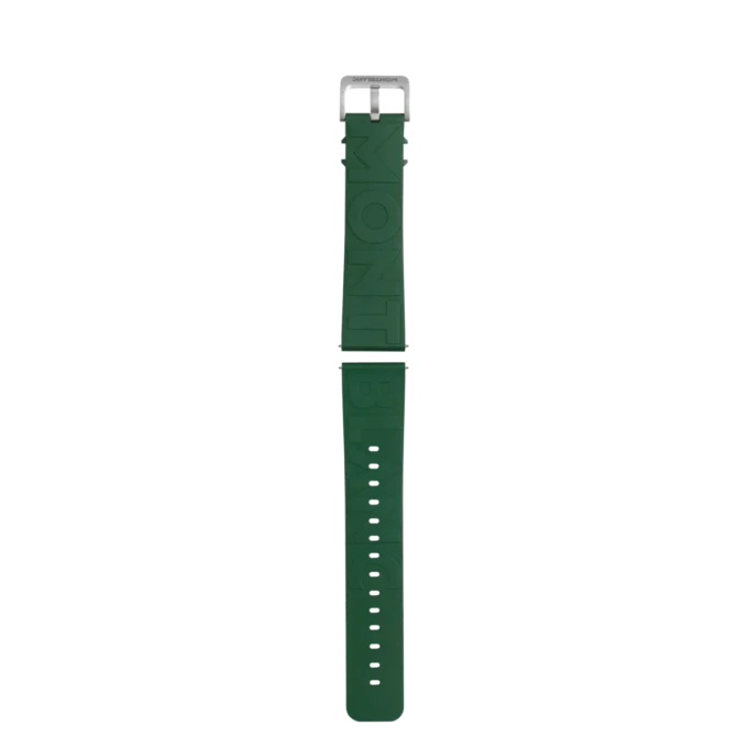 Bracelet en caoutchouc vert avec logo
