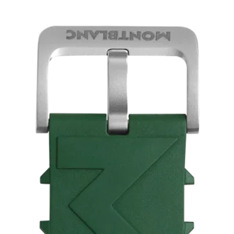 Bracelet en caoutchouc vert avec logo
