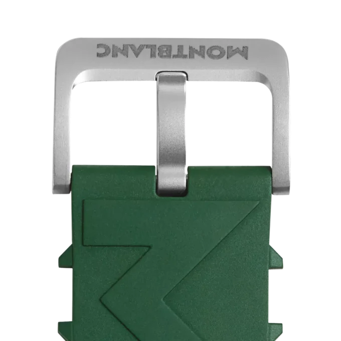 Bracelet en caoutchouc vert avec logo