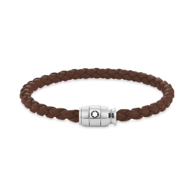 Bracelet Large, cuir souple, brun fauve
