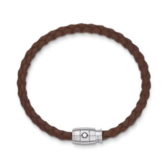Bracelet Large, cuir souple, brun fauve
