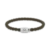 Bracelet Large, cuir souple, kaki