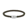 Bracelet Small, cuir souple, kaki