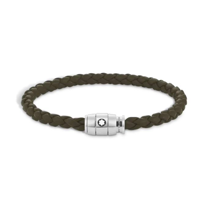 Bracelet Small, cuir souple, kaki