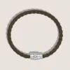 Bracelet Small, cuir souple, kaki