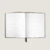 Carnet de notes grand format, cuir gaufré croco, noir – Pages lignées