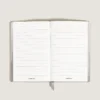 Carnet de notes grand format, cuir Saffiano, beige nuageux – Pages lignées