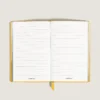 Carnet de notes grand format, cuir Saffiano, jaune Modena – Pages lignées