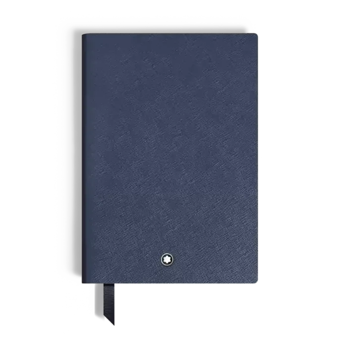 Carnet de notes moyen, cuir bleu encre, bleu, pages vierges Carnet de notes moyen, cuir bleu encre, bleu, pages vierges