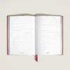 Carnet de notes moyen, cuir rouge brique, rouge, pages lignées Carnet de notes moyen, cuir rouge brique, rouge, pages lignées