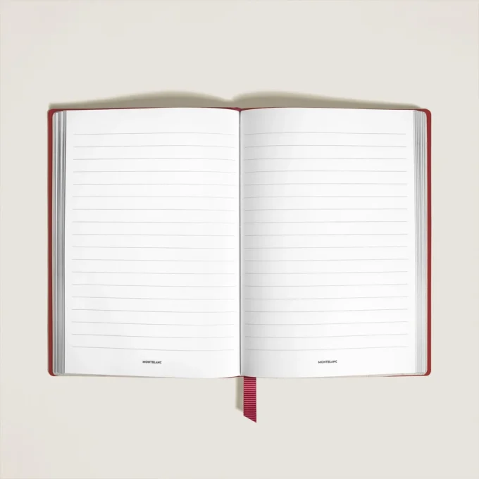 Carnet de notes moyen, cuir rouge brique, rouge, pages lignées Carnet de notes moyen, cuir rouge brique, rouge, pages lignées