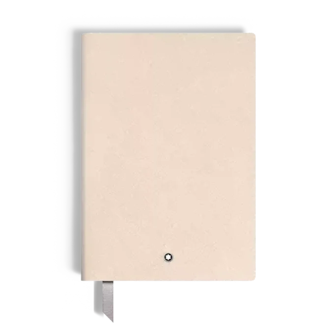 Carnet de notes moyen, cuir Saffiano, beige nuageux – Pages lignées Carnet de notes moyen, cuir Saffiano, beige nuageux – Pages lignées