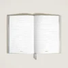 Carnet de notes moyen, cuir Saffiano, beige nuageux – Pages lignées Carnet de notes moyen, cuir Saffiano, beige nuageux – Pages lignées