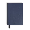 Carnet de notes moyen, cuir Saffiano, bleu – Pages lignées Carnet de notes moyen, cuir Saffiano, bleu – Pages lignées