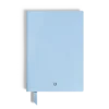 Carnet de notes moyen, cuir Saffiano, bleu pâle – Pages lignées Carnet de notes moyen, cuir Saffiano, bleu pâle – Pages lignées