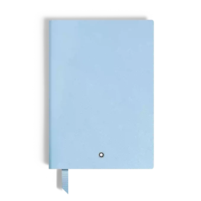 Carnet de notes moyen, cuir Saffiano, bleu pâle – Pages lignées Carnet de notes moyen, cuir Saffiano, bleu pâle – Pages lignées