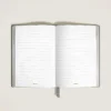Carnet de notes moyen, cuir Saffiano, gris moyen – Pages lignées Carnet de notes moyen, cuir Saffiano, gris moyen – Pages lignées