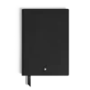 Carnet de notes moyen, cuir Saffiano, noir – Pages quadrillées Carnet de notes moyen, cuir Saffiano, noir – Pages quadrillées