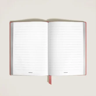 Carnet de notes moyen, cuir Saffiano, rose pâle – Pages lignées