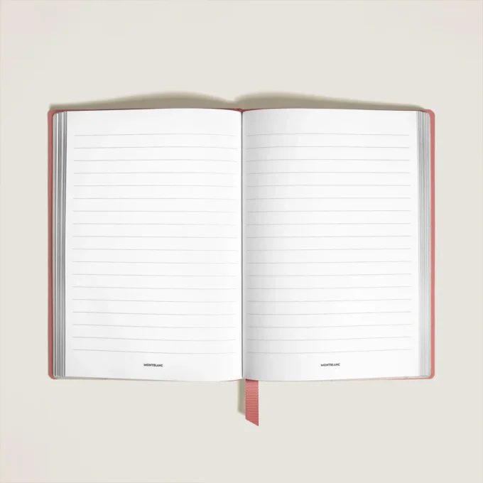 Carnet de notes moyen, cuir Saffiano, rose pâle – Pages lignées Carnet de notes moyen, cuir Saffiano, rose pâle – Pages lignées